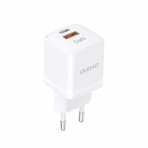 Sienas lādētājs GaN 33W PPS USB C/USB Dudao A13Pro – balts
