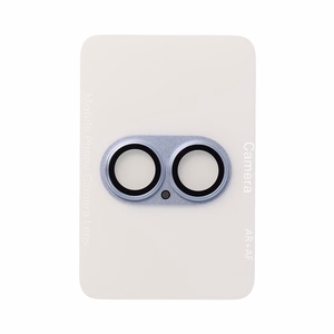Tempered glass Tel Protect 95% AR+AF Full Metal Camera Protector on camera for Iphone 17 blue (camera island)