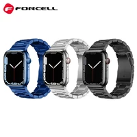 FORCELL F-DESIGN FA10 nerūsējošā tērauda siksniņa APPLE Watch 42 / 44 / 45 / 49 mm sudraba