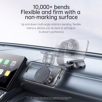 FORCELL F-GRIP MagFlex magnētiskais auto turētājs vējstiklam / paneļim / ventilācijas atverei melns