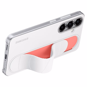 Samsung Standing Grip Case vāciņš, paredzēts Samsung Galaxy S25, balts
