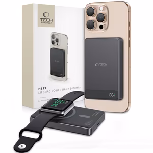 Tech-Protect PB33 LifeMag MagSafe 5000mAh внешний аккумулятор - чёрный