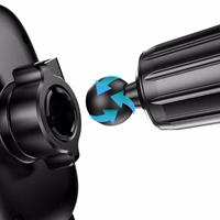 Dudao F5N+ viedtālruņa turētājs ar piesūcekni, gravitācijas tips - melns