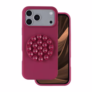 Силиконовый Stick Чехол для iPhone 17 Pro 6,3" тёмно-бордовый