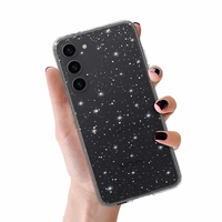 Crystal Glitter viedtālruņa apvalks Samsung Galaxy S23 - sudraba