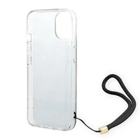 Guess GUOHCP14MH4STK iPhone 14 Plus 6.7 "melns / melns cietais apvalks 4G druka Siksna