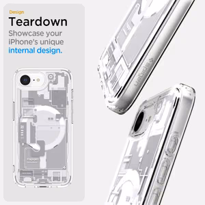 Spigen Ultra Hybrid MagSafe Case for iPhone 16e Zero One - White