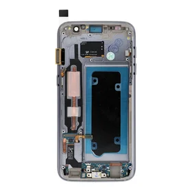 FixCell displejs LCD SAMSUNG S7 ar rāmi melns (refurb)