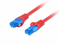 LANBERG PATCHCORD S/FTP CAT.6A 1M sarkans LSZH