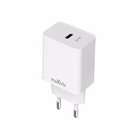 Maxlife MXTC-13-20C PD QC lādētājs 1x USB-C 20W balts