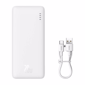 Portatīvais lādētājs Baseus Airpow 10000mAh 20W (balts)