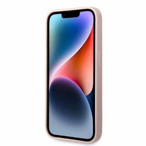 Karl Lagerfeld KLHCP14LSNIKBCP iPhone 14 Pro 6.1" cietais viedtālruņa apvalks rozā/rozā Silikona Ikonik