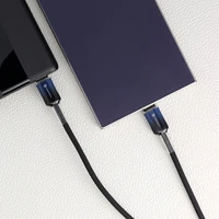 FORCELL F-ENERGY C357 kabelis Type C uz Type C QC4.0 PD 5A 100W Gradients 1 m melns