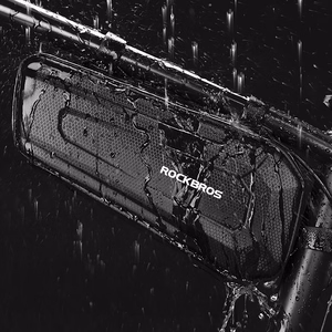 Rockbros B66 ūdensnecaurlaidīga velosipēda rāmja soma - melna