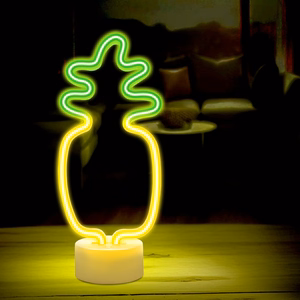 Neon LED on statīvs PINEAPPLE oranžs zaļš USB-C FSC-12 Forever Light