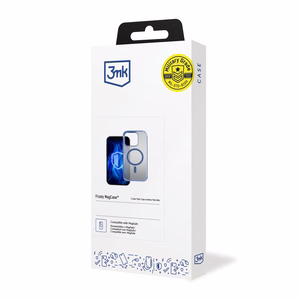 3mk Frosty MagCase – zilais viedtālruņa apvalks Apple iPhone 14 Pro – caurspīdīgs