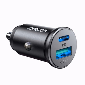 Auto lādētājs Joyroom "JR-CCN05" Melns 30W (1xPD / QC3.0)