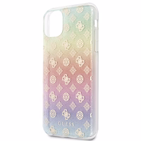 Guess GUHCN65PEOML iPhone 11 Pro Maxmulticolor cietais maciņš Iridescent 4G Peony