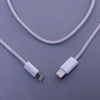 Kabelis MXUC-06 USB-C - Lightning 1,0 m 20W pelēks neilons