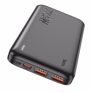 Portatīvais lādētājs (m) Hoco 10000 mAh PD QC 3A 22,5W J101 melns