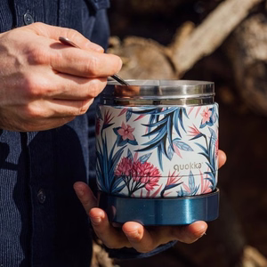 Quokka Whim vakuuma pārtikas termoss, 600 ml, Blue Garden