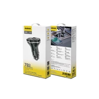 Dudao R78 78W automašīnas lādētājs USB-C PD / 2xUSB-A QC - melns