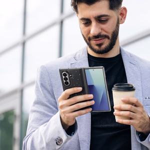 Dux Ducis Stex vāciņš Samsung Galaxy Z Fold 7 ar 360° statīvu - Melns