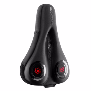 Rockbros LF044R velosipēda sēdekļa pārvalks ar lietus pārsegu, melns un sarkans