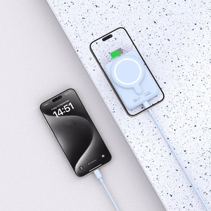 Tech-Protect LifeMag PB10 portatīvais lādētājs ar MagSafe 5000mAh 15W USB-C ports - zila + USB-C kabelis