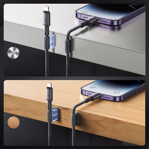 Joyroom S-A50 Unlimited Series 3A USB-A - Lightning Cable with Magnetic Organizer 1.2m - Gray