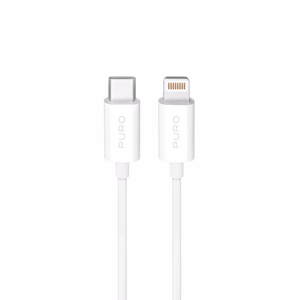 Puro TPE 20W USB-C - Lightning kabelis 3m - balts