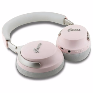 Наушники Guess Bluetooth ANC/ENC GUBHC22PSBCSMP розовые Metal Script Logo