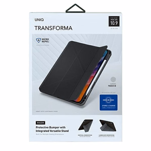 Uniq Transforma Rigor apvalks iPad Air 10.9 (2020) - pelēka