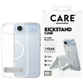 CARE by PanzerGlass Funkcionālais apvalks ar statīvu Magnētiskais iPhone Air - Caurspīdīgs