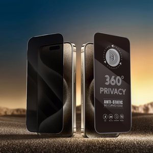 Tempered stikls Privātuma 360 for iPhone 15 Pro