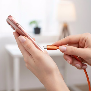 Kabelis USB C uz USB C Forcell F-Energy QC4.0 PD 5A 100W Cafule Color 1,2 m ACYH23 oranžs