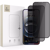Tech-Protect Anti Spy Aizsargstikls Pro+ 2 komplekts iPhone 16e / 14 / 13 Pro / 13 - melns