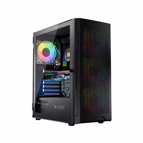 Logic ARAMIS ARGB MINIDI USB 3.0 Case melns