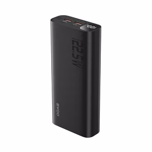 Portatīvais lādētājs BWOO 22,5W 20000 mAh ar digitālo indikatoru, melns