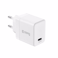 Crong Ultra Compact GaN - USB-C 45W PD 3.0 tīkla lādētājs with PPS (balts)
