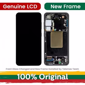 LCD displejs saderīgs ar Samsung S921 S24 ar rāmi / Jade Green / (atjaunots: Telemax)