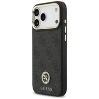 Guess 4G Strass Logo magnētiskais viedtālruņa apvalks iPhone 17 Pro Max - melns