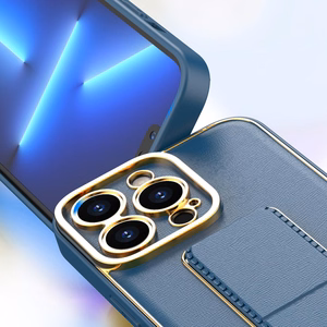 Чехол New Kickstand для iPhone 13 Pro с подставкой розовый