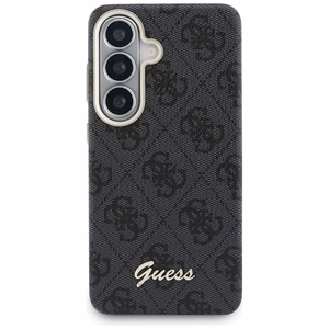 Guess maciņš 4G Script MagSafe priekš Samsung Galaxy S26 melns