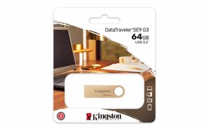 Kingston Technology DataTraveler 64GB 220MB/s metāla USB 3.2 Gen 1 SE9 G3