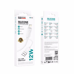 Borofone Cable BX123 Leya - USB to Lightning - 12W 2,4A 1 metre white