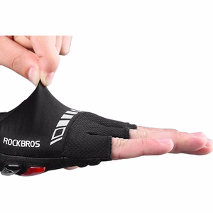 Velocimdi Rockbros S143-BK ar gela ieliktņiem, XXL, melni