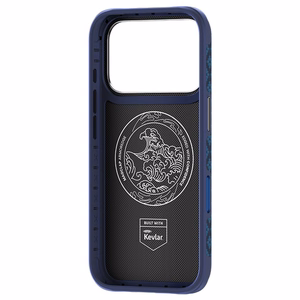 Zils Benks Magnetic Armor Grid Edge X9 kevlara vāciņš ar metāla rāmi (C.K.FL.AP.BE.X073), paredzēts iPhone 18 Pro Max / iPhone 17 Pro Max