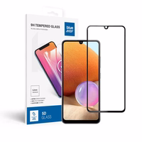 Aizsargstikls Blue Star - SAMSUNG A32 LTE pilna seja (pilna līme ar rāmi/mazs izmērs) - melns Aizsargstikls Blue Star