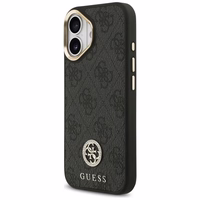 Guess 4G Strass Logo magnētiskais viedtālruņa apvalks iPhone 17 - melns